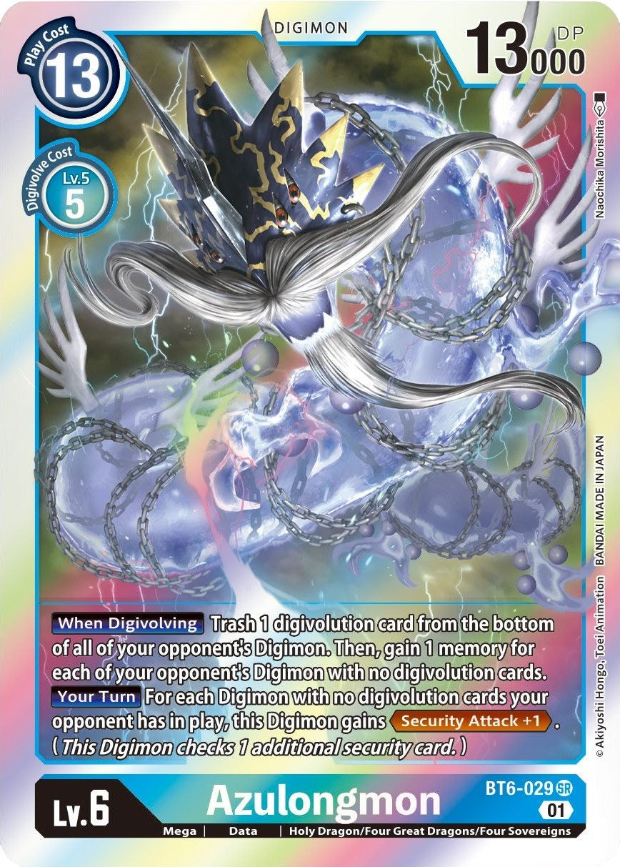 Image for Azulongmon (BT6-029 SR) (BT06) - Digimon Card Game