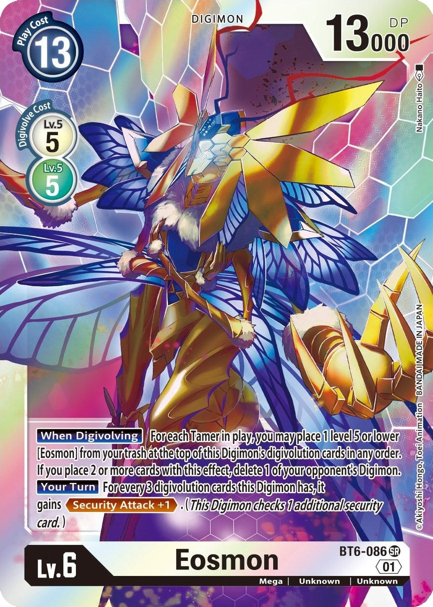 Image for Eosmon - BT6-086 (BT6-086 SR) (BT06) - Digimon Card Game
