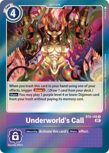 Image for Underworld's Call (BT6-108 R) (BT06) - Digimon Card Game