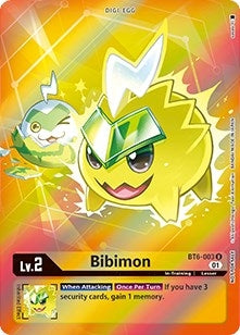 Image for Bibimon (Box Topper) (BT6-003 U) (BT06) - Digimon Card Game
