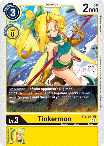 Image for Tinkermon (BT6-031 C) (BT06) - Digimon Card Game