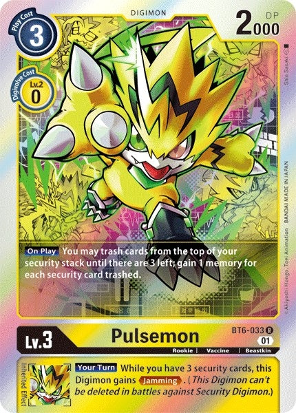 Image for Pulsemon (BT6-033 R) (BT06) - Digimon Card Game