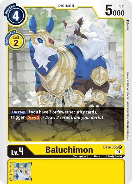 Image for Baluchimon (BT6-035 C) (BT06) - Digimon Card Game