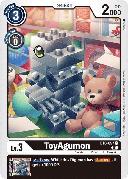 Image for ToyAgumon (BT6-057 C) (BT06) - Digimon Card Game