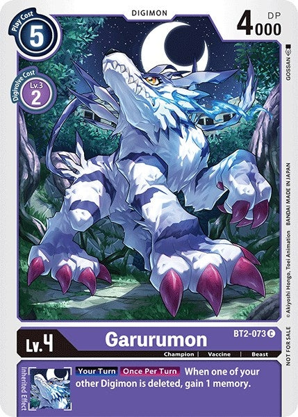 Image for Garurumon - BT2-073 (Official Tournament Pack Vol.3) (BT2-073 C) (BT01-03A) - Digimon Card Game