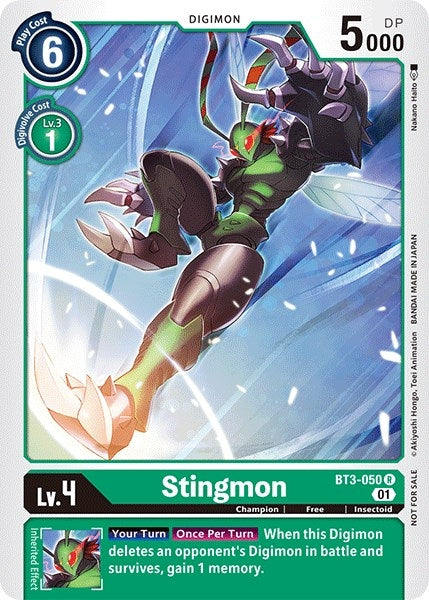 Image for Stingmon (Winner Pack Double Diamond) (BT3-050 R) (BT01-03A) - Digimon Card Game