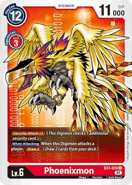 Image for Phoenixmon (EX1-010 U) (EX01) - Digimon Card Game