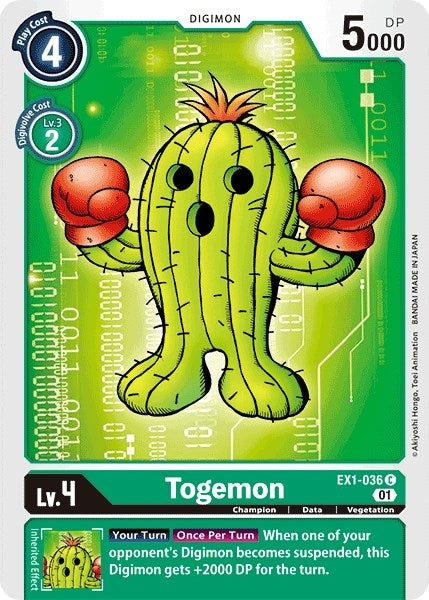 Image for Togemon (EX1-036 C) (EX01) - Digimon Card Game
