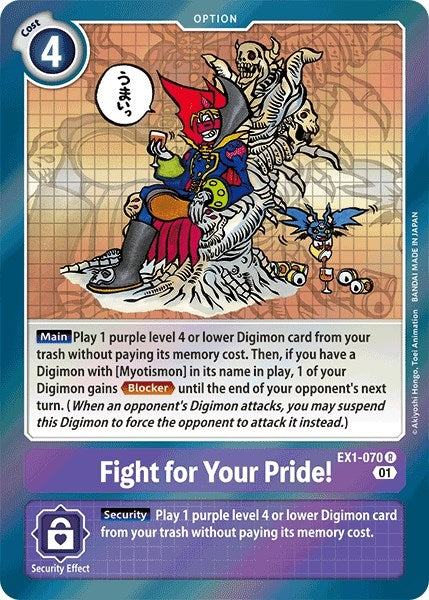 Image for Fight for Your Pride! (EX1-070 R) (EX01) - Digimon Card Game
