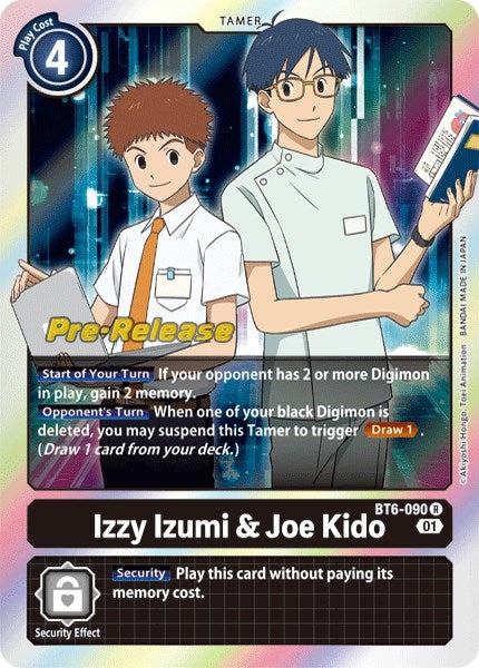 Image for Izzy Izumi & Joe Kido (BT6-090 R) (BT06_PR) - Digimon Card Game