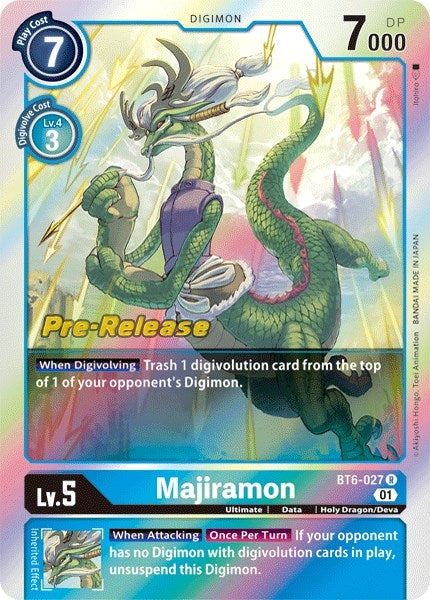 Image for Majiramon (BT6-027 R) (BT06_PR) - Digimon Card Game