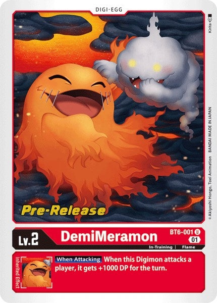 Image for DemiMeramon (BT6-001 U) (BT06_PR) - Digimon Card Game