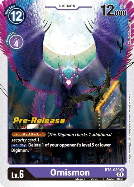Image for Ornismon (BT6-080 U) (BT06_PR) - Digimon Card Game