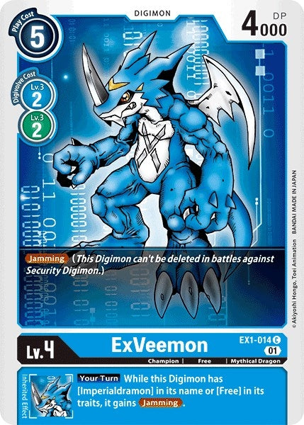 Image for ExVeemon (EX1-014 C) (EX01) - Digimon Card Game