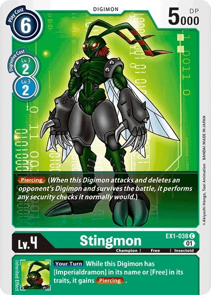 Image for Stingmon (EX1-038 C) (EX01) - Digimon Card Game
