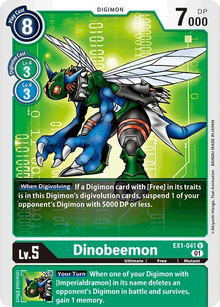 Image for Dinobeemon (EX1-041 U) (EX01) - Digimon Card Game