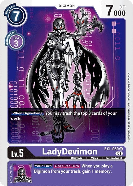 Image for LadyDevimon (EX1-060 U) (EX01) - Digimon Card Game