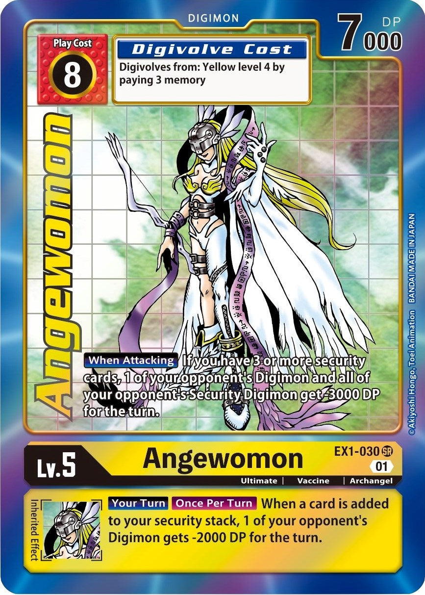 Image for Angewomon (Alternate Art) (EX1-030 SR) (EX01) - Digimon Card Game