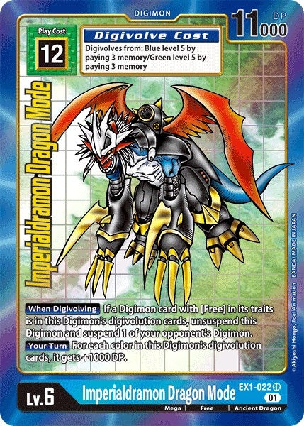 Image for Imperialdramon Dragon Mode (Alternate Art) (EX1-022 SR) (EX01) - Digimon Card Game