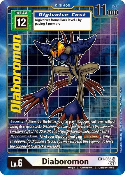 Image for Diaboromon (Alternate Art) (EX1-065 SR) (EX01) - Digimon Card Game