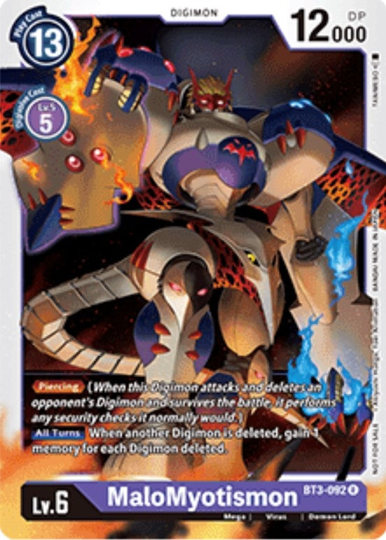 Image for MaloMyotismon (BT3-092 R) (RPC) - Digimon Card Game
