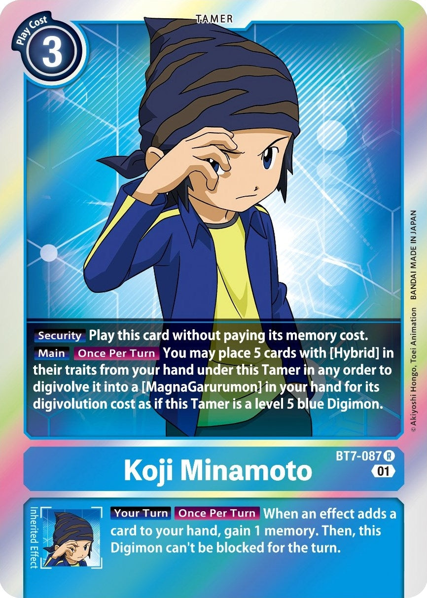 Image for Koji Minamoto (BT7-087 R) (BT07) - Digimon Card Game