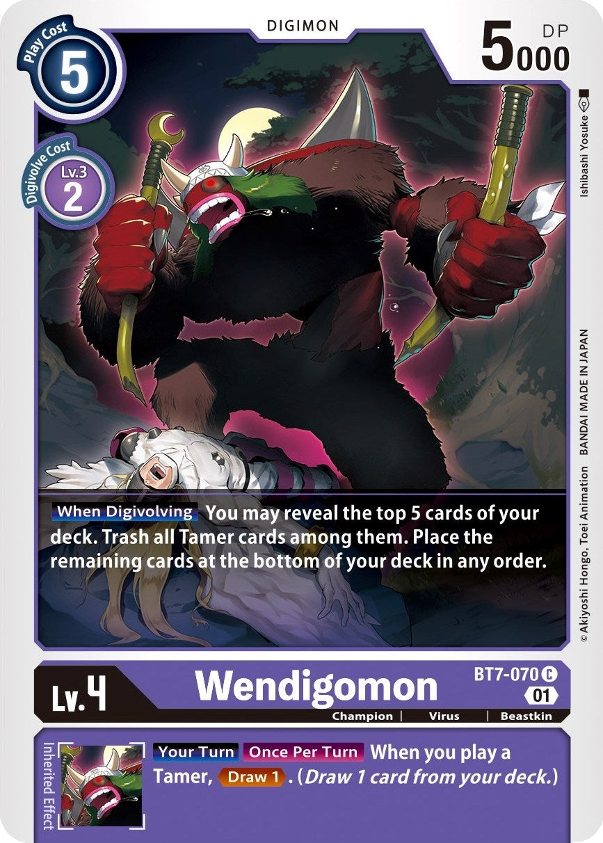 Image for Wendigomon (BT7-070 C) (BT07) - Digimon Card Game