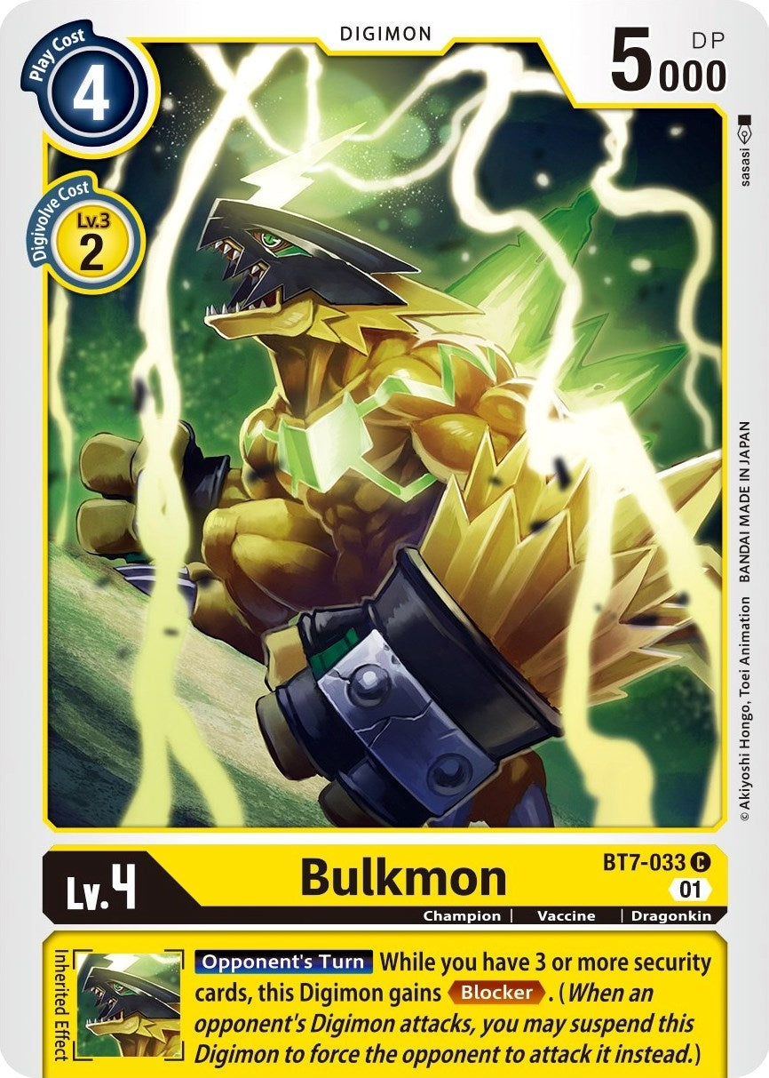 Image for Bulkmon (BT7-033 C) (BT07) - Digimon Card Game