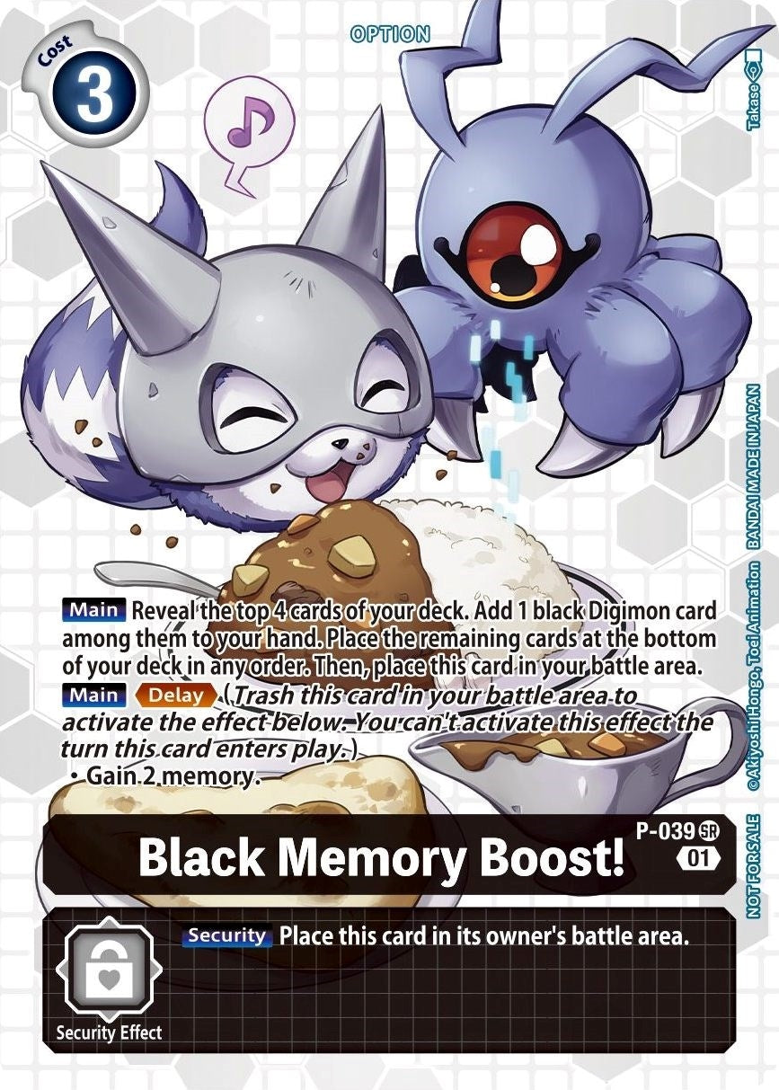 Image for Black Memory Boost! - P-039 (Next Adventure Box Promotion Pack) (P-039 SR) (D-PR) - Digimon Card Game