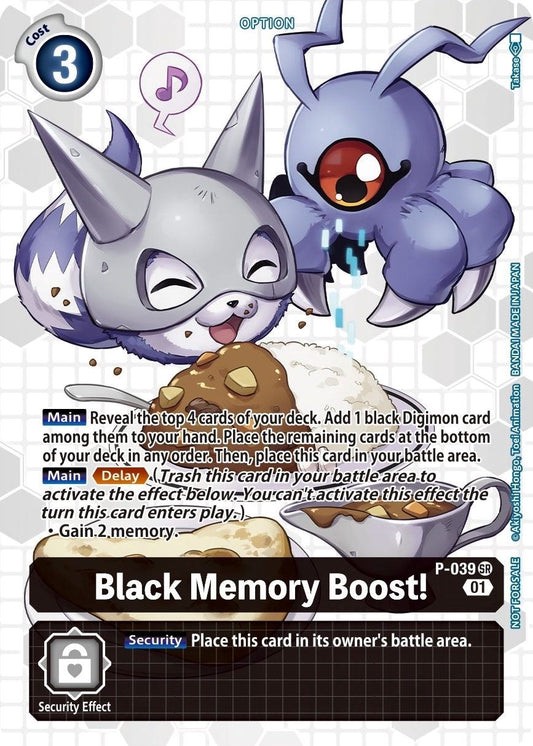 Image for Black Memory Boost! - P-039 (Next Adventure Box Promotion Pack) (P-039 SR) (D-PR) - Digimon Card Game