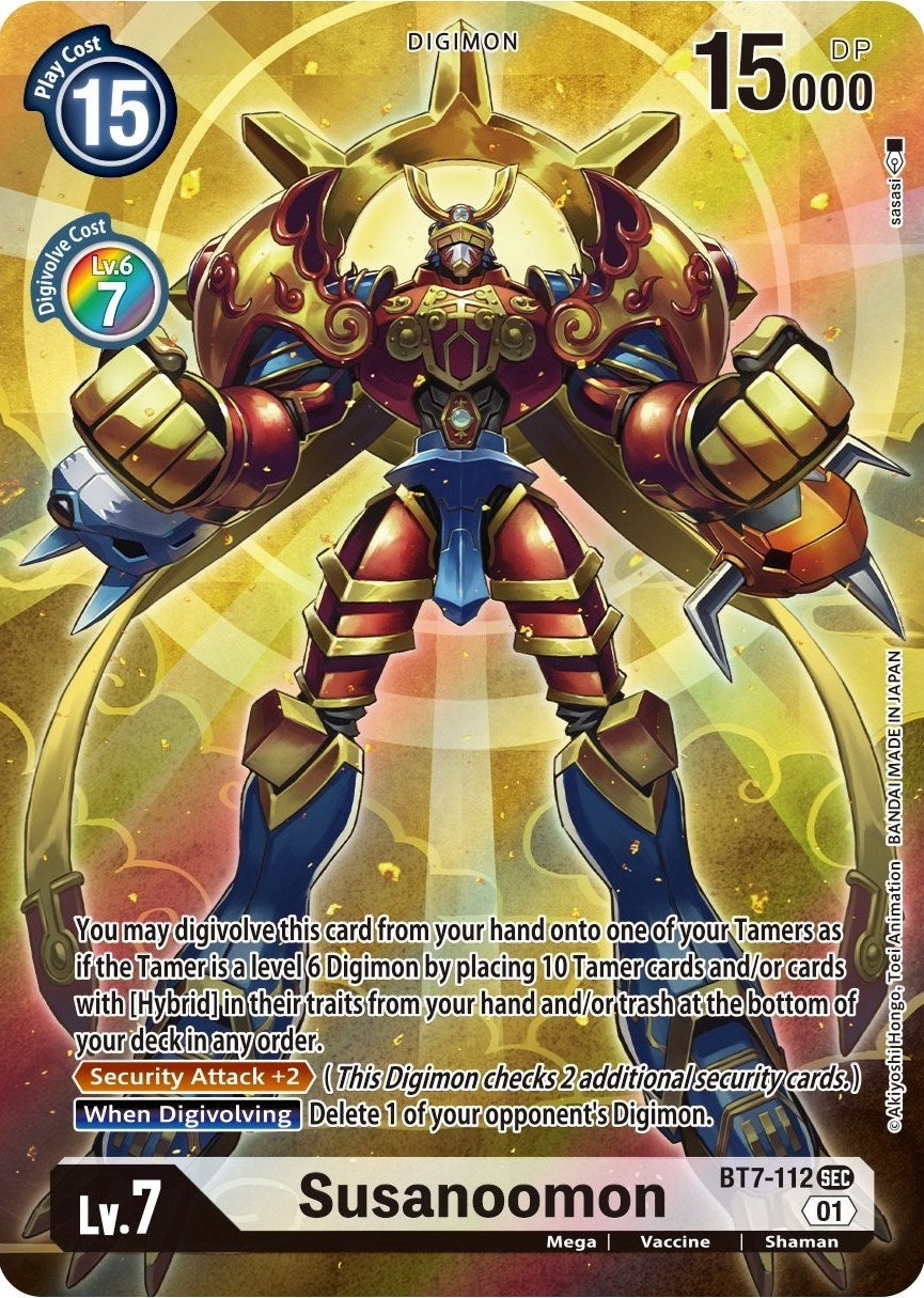 Image for Susanoomon (Alternate Art) (BT7-112 SEC) (BT07) - Digimon Card Game