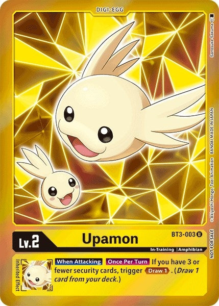 Image for Upamon - BT3-003 (Event Pack 2) (BT3-003 R) (BT01-03A) - Digimon Card Game