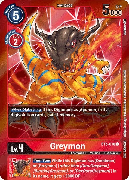 Image for Greymon (Event Pack 2) (BT5-010 U) (BT05) - Digimon Card Game