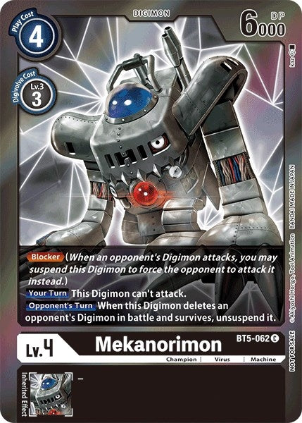 Image for Mekanorimon (Event Pack 2) (BT5-062 C) (BT05) - Digimon Card Game