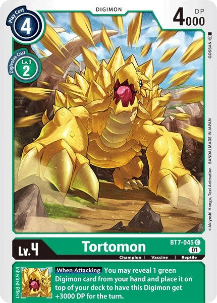 Image for Tortomon (BT7-045 C) (BT07) - Digimon Card Game