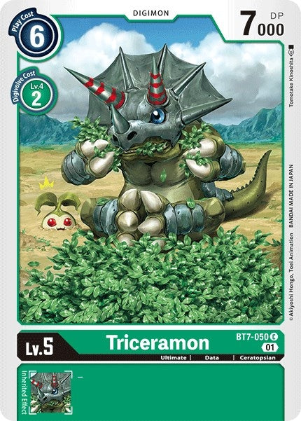 Image for Triceramon (BT7-050 C) (BT07) - Digimon Card Game