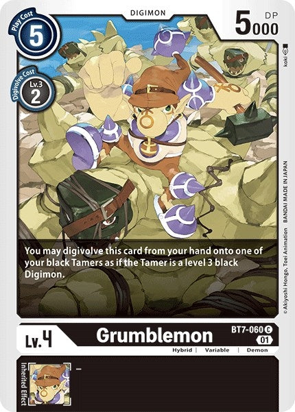 Image for Grumblemon (BT7-060 C) (BT07) - Digimon Card Game