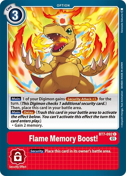 Image for Flame Memory Boost! (BT7-092 C) (BT07) - Digimon Card Game