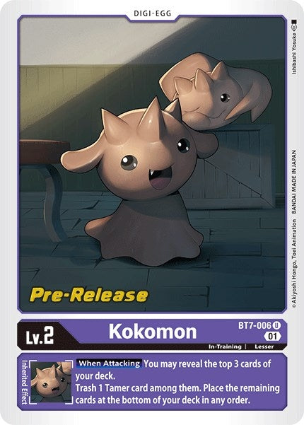 Image for Kokomon (BT7-006 U) (BT07_PR) - Digimon Card Game