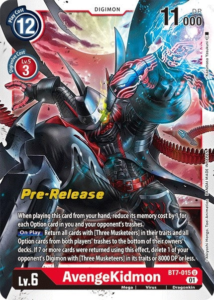 Image for AvengeKidmon (BT7-015 U) (BT07_PR) - Digimon Card Game