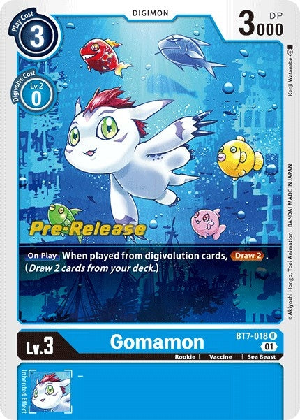 Image for Gomamon (BT7-018 U) (BT07_PR) - Digimon Card Game