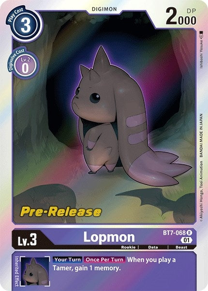 Image for Lopmon (BT7-068 R) (BT07_PR) - Digimon Card Game