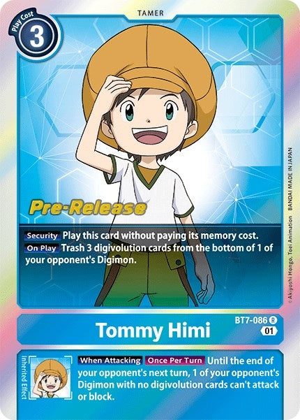 Image for Tommy Himi (BT7-086 R) (BT07_PR) - Digimon Card Game