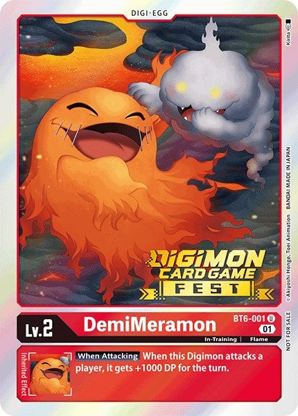 Image for DemiMeramon (Digimon Card Game Fest 2022) (BT6-001 U) (BT06) - Digimon Card Game