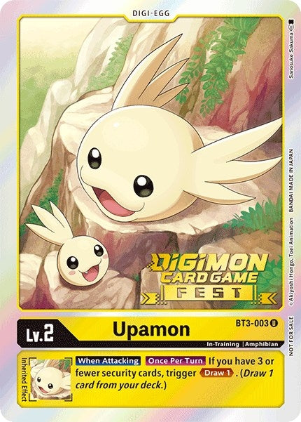 Image for Upamon - BT3-003 (Digimon Card Game Fest 2022) (BT3-003 U) (BT01-03A) - Digimon Card Game