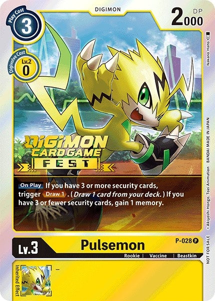 Image for Pulsemon - P-028 (Digimon Card Game Fest 2022) (P-028 P) (D-PR) - Digimon Card Game
