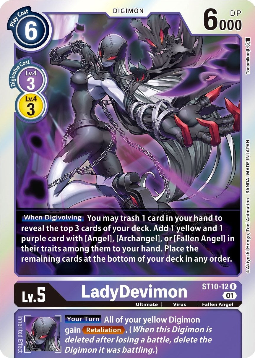 Image for LadyDevimon (ST10-12 R) (ST-10) - Digimon Card Game