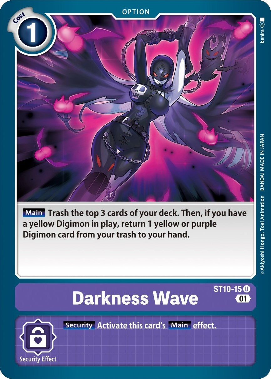 Image for Darkness Wave (ST10-15 U) (ST-10) - Digimon Card Game
