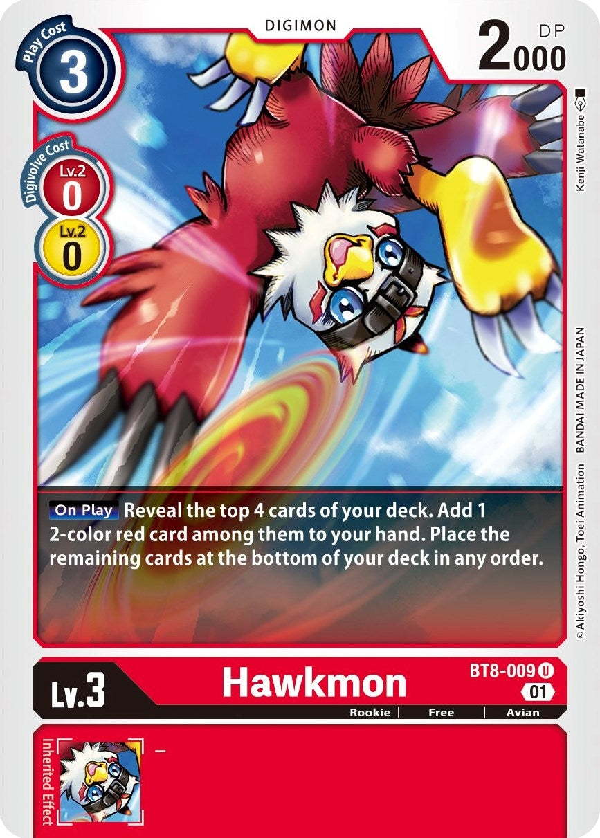 Image for Hawkmon (BT8-009 U) (BT08) - Digimon Card Game