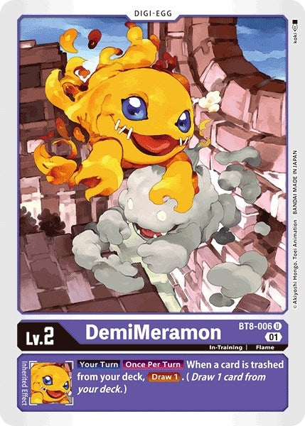 Image for DemiMeramon (BT8-006 U) (BT08) - Digimon Card Game
